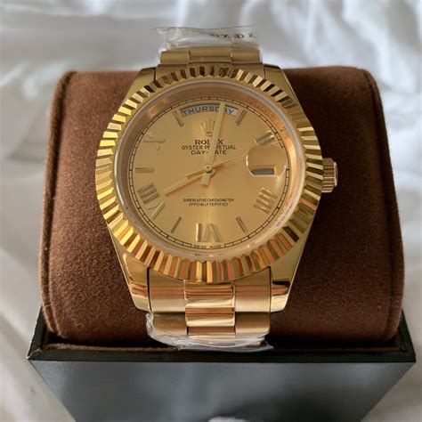 rolex day date vollgold fake